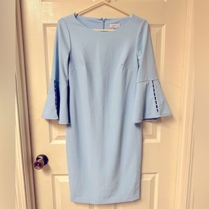 Calvin Klein baby blue dress